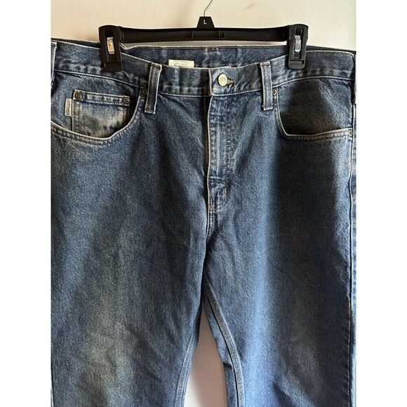 Carhartt 38 x 32 Relaxed Fit Blue Jeans Workwear Style - Picture 3 of 8